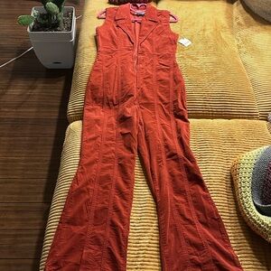 Women's Red Jumpsuit